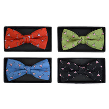 Load image into Gallery viewer, Men's Martini Glass Pattern Banded Bow Tie