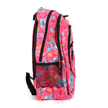 Load image into Gallery viewer, Parquet Guitar Pattern Pink Novelty Backpack