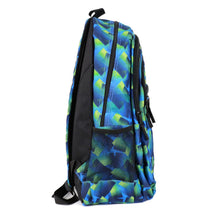 Load image into Gallery viewer, Parquet brand backpack with blue graphic print