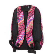Load image into Gallery viewer, Girls backpack with neon star print design