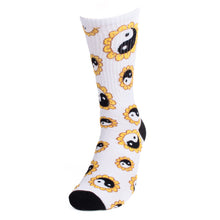 Load image into Gallery viewer, Men's Yin Yang Sunflower Ribbed Socks