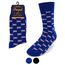 Load image into Gallery viewer, Men's Socks - American Flag Novelty Socks