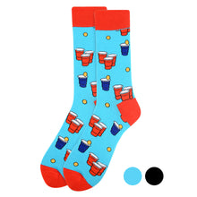 Load image into Gallery viewer, Men's Beer Pong Novelty Socks