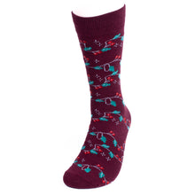Load image into Gallery viewer, Men's Mistletoe Holiday Novelty Socks