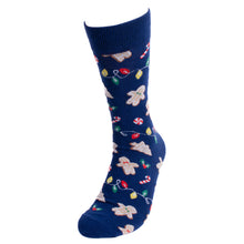Load image into Gallery viewer, Men's Holiday Gingerbread Novelty Socks