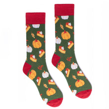 Load image into Gallery viewer, Men's Pumpkin Pie Novelty Socks
