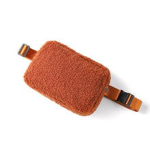 Load image into Gallery viewer, Nollia Cozy Sherpa Waist Bag in camel