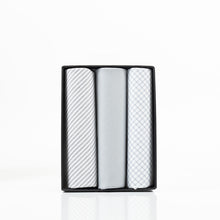 Load image into Gallery viewer, Men's Boxed Fancy Cotton Handkerchiefs 3 Piece Set