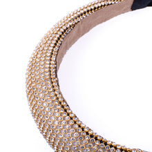 Load image into Gallery viewer, Nollia “C” Shaped Padded Headband with Rhinestones – Glam Padded Hair Accessory