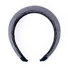 Load image into Gallery viewer, Nollia “C” Shaped Padded Headband with Rhinestones – Glam Padded Hair Accessory