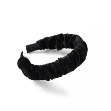 Load image into Gallery viewer, Nollia C-Shaped Velvet-Feel Scrunchie Headband – Soft Luxe Hair Accessory (5 Colors)