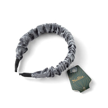 Load image into Gallery viewer, Nollia C-Shaped Velvet-Feel Scrunchie Headband – Soft Luxe Hair Accessory (5 Colors)