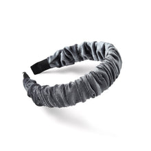 Load image into Gallery viewer, Nollia C-Shaped Velvet-Feel Scrunchie Headband – Soft Luxe Hair Accessory (5 Colors)