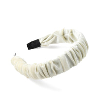 Load image into Gallery viewer, Nollia C-Shaped Velvet-Feel Scrunchie Headband – Soft Luxe Hair Accessory (5 Colors)