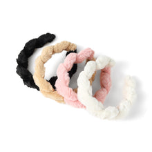 Load image into Gallery viewer, Nollia C-Shaped Faux Fur Twisted Headband – Cozy Winter Hair Accessory (4 Colors)