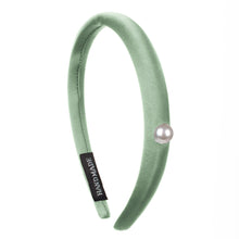 Load image into Gallery viewer, Nollia Ladies Satin Pearl Headband