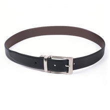 Load image into Gallery viewer, Umo Lorenzo Men's Reversible Genuine Leather Dress Belt – Black & Brown