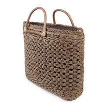 Load image into Gallery viewer, Bohemian style straw rattan bag with dual carrying options