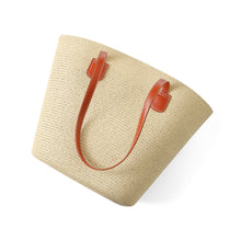 Load image into Gallery viewer, Nollia Ladies S/S Fashion Straw Tote Bag – Lightweight Woven Summer Shoulder Bag (5 Options)