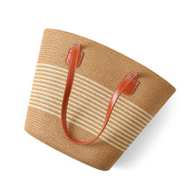 Load image into Gallery viewer, Nollia Ladies S/S Fashion Straw Tote Bag – Lightweight Woven Summer Shoulder Bag (5 Options)