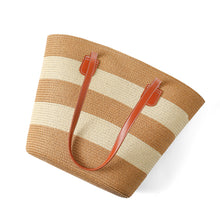 Load image into Gallery viewer, Nollia Ladies S/S Fashion Straw Tote Bag – Lightweight Woven Summer Shoulder Bag (5 Options)