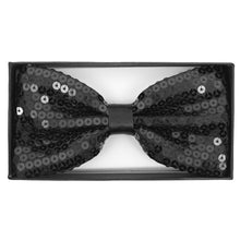 Load image into Gallery viewer, Men's Big & Tall Sparkle Sequin Banded Bow Tie
