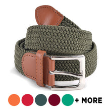 Load image into Gallery viewer, Men's Stretch Braided Woven Belts