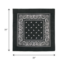Load image into Gallery viewer, Cotton Bandana Black & White Duo Pack