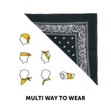 Load image into Gallery viewer, Cotton Bandana Black & White Duo Pack