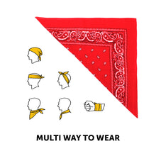 Load image into Gallery viewer, Cotton Bandana Red & White Duo Pack