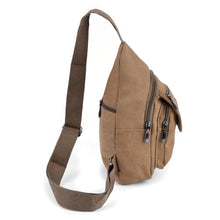 Load image into Gallery viewer, Crossbody Canvas Sling Bag Backpack with Adjustable Strap