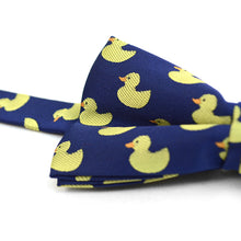 Load image into Gallery viewer, Men's Blue Duck Banded Bow Tie