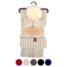 Load image into Gallery viewer, Women's Knit Hat & Infinity Scarf Set