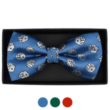 Load image into Gallery viewer, Men's Dice Pattern Banded Bow Tie