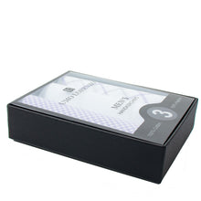Load image into Gallery viewer, Men's Boxed Fancy Cotton Handkerchiefs 3 Piece Set