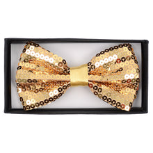Load image into Gallery viewer, Men’s 2.5" Sparkle Sequin Banded Bow Tie – Pre-Tied, 9 Colors