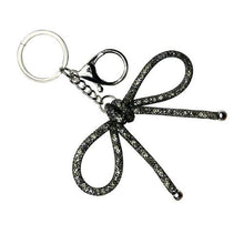 Load image into Gallery viewer, Nollia Mesh Bow Bag Charm – Elegant Keychain Accessory (5 Colors)