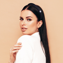 Load image into Gallery viewer, Nollia Ladies Satin Pearl Headband