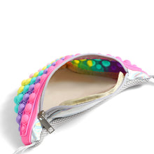 Load image into Gallery viewer, hot pink push pop fanny pack opened