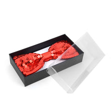 Load image into Gallery viewer, Men's Big & Tall Sparkle Sequin Banded Bow Tie