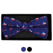 Load image into Gallery viewer, Men's I Love Texas Banded Bow Tie