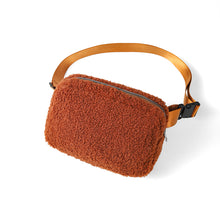 Load image into Gallery viewer, nollia camel Sherpa Belt Bag with Buckle Closure