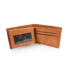 Load image into Gallery viewer, Black Bi-Fold Leather Wallet