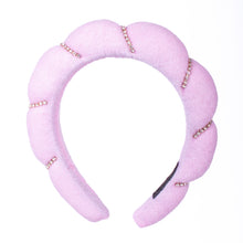 Load image into Gallery viewer, Nollia Puffy Spa Terry Towel Rhinestone Headband