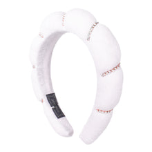Load image into Gallery viewer, Nollia Puffy Spa Terry Towel Rhinestone Headband