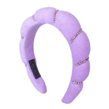 Load image into Gallery viewer, Nollia Puffy Spa Terry Towel Rhinestone Headband