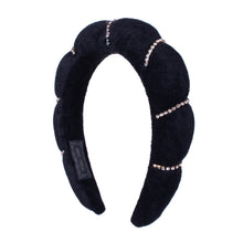 Load image into Gallery viewer, Nollia Puffy Spa Terry Towel Rhinestone Headband
