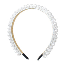Load image into Gallery viewer, Nollia Ladies Multi-Pearl Statement Headband – White