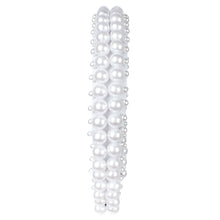 Load image into Gallery viewer, Nollia Ladies Multi-Pearl Statement Headband – White
