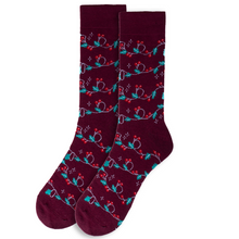 Load image into Gallery viewer, Men's Mistletoe Holiday Novelty Socks